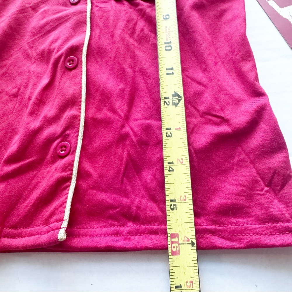 Girls Holiday Jersey Shirt Pajamas with Candy Cane Pocket NWT - Picture 15 of 16
